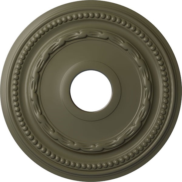 Ekena Millwork Federal Ceiling Medallion (Fits Canopies up to 8 1/2"), 15 3/8"OD x 3 5/8"ID x 1"P, Painted Turtle CM15FEPTF - main